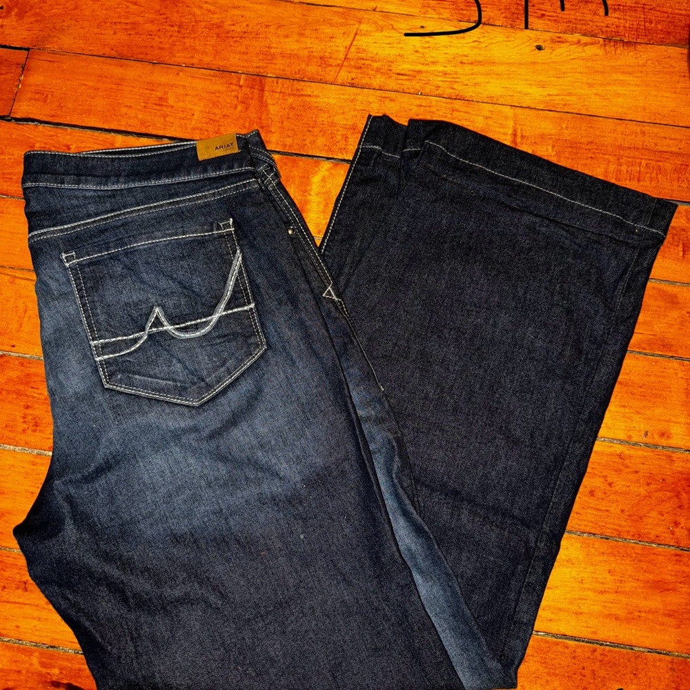 Ariat Dark Blue Flare & Wide Leg Jeans